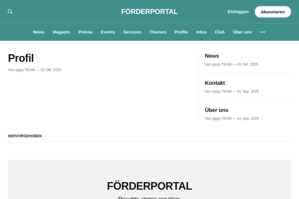 foerderportal community